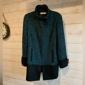 Ricki’s | Blue Tweed Wool Blend Coat